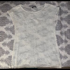 White Lace T-Shirt